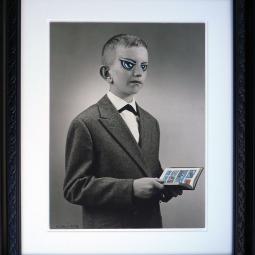 George liest, ca. 40 x 30 cm, 2016