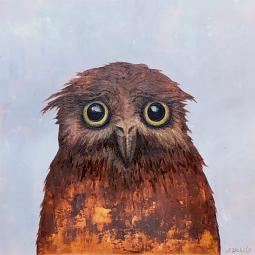 Ann-Sophie, Ölfarbe auf Karton, 21 x 21 cm, 2021