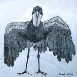 Ernst, Ölfarbe auf Karton, 21 x 21 cm, 2014