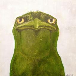 Hans Moser, Ölfarbe auf Karton, 21 x 21 cm, 2020
