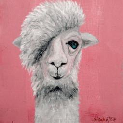 Hipster, Ölfarbe auf Karton, 20 x 20 cm, 2014