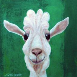 Hubert, Ölfarbe auf Karton, 21 x 21 cm, 2015