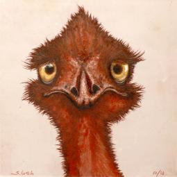 Josef, Ölfarbe auf Karton, 15 x 15 cm, 2019