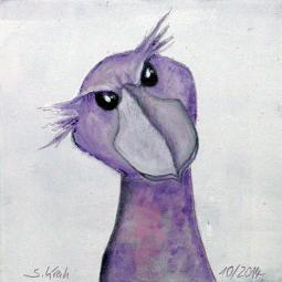 Karlchen, Ölfarbe auf Karton, 10 x 10 cm, 2014