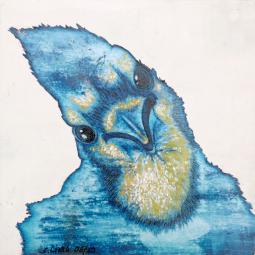 Lulu, Ölfarbe auf Karton, 15 x 15 cm, 2019