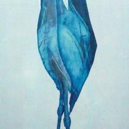 Marabu 02, Ölfarbe auf Karton, 31 x 64 cm, 2014