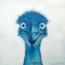 Stan, Ölfarbe auf Karton, 21 x 21 cm, 2018