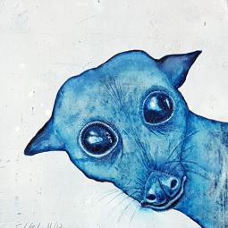 Urs, Ölfarbe auf Karton, 15 x 15 cm, 2018