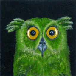 Ursula, Ölfarbe auf Karton, 10 x 10 cm, 2015