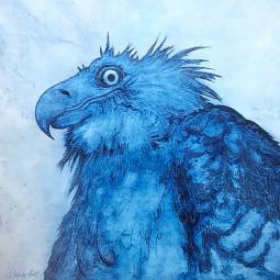 Wanda, Ölfarbe auf Karton, 21 x 21 cm, 2021