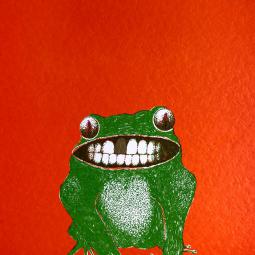 Der Frosch, der die goldene Kugel selber brauchte, für seinen Zahnersatz, Auflage: 20, 30x20 cm, 2021
